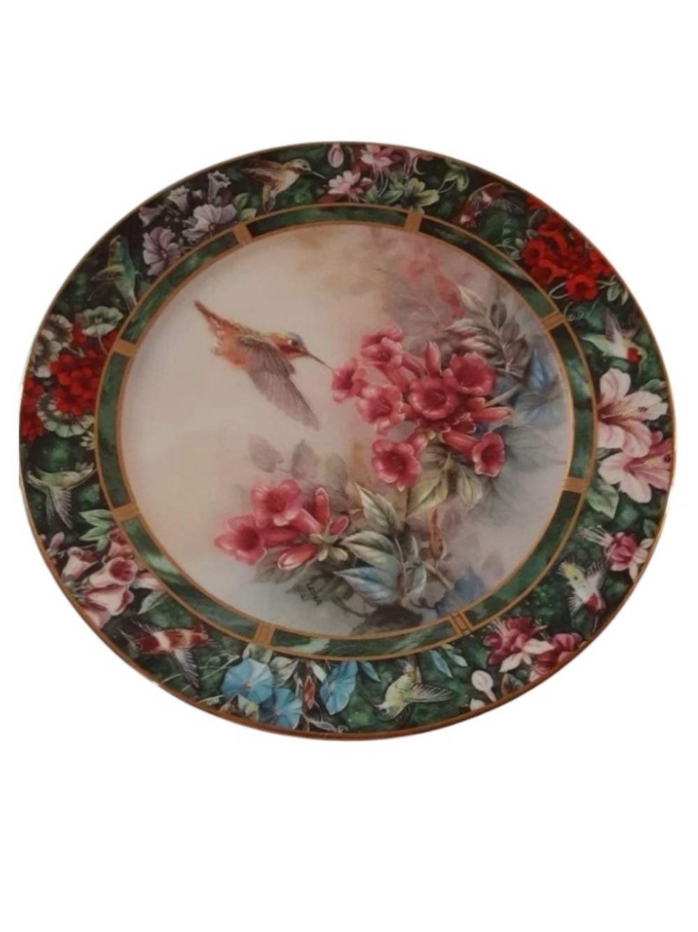 Lena Liu hummingbird decorative plate